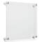 Wexel Art Single Panel Clear Acrylic Floating Wall Frame & Magnets with Silver Hardware
